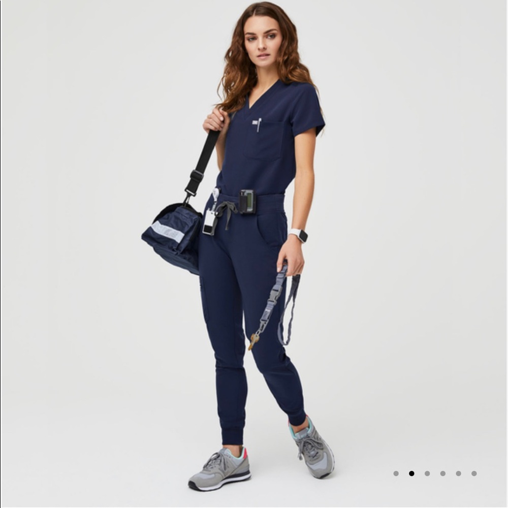 Figs navy joggers